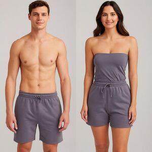 Women’s Primark solid light purple athletic shorts with pockets Cotton Blend M